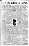 Lloyd's Weekly Newspaper Sunday 01 September 1912 Page 1