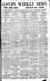 Lloyd's Weekly Newspaper Sunday 08 December 1912 Page 1