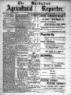 Barbados Agricultural Reporter Thursday 19 November 1908 Page 1