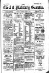 Civil & Military Gazette (Lahore) Tuesday 11 October 1921 Page 1