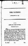 Patriot 1792 Tuesday 22 January 1793 Page 1
