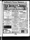 Ben Brierley's Journal Saturday 14 October 1882 Page 1