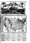 American Settler Saturday 03 November 1883 Page 1
