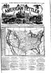 American Settler Saturday 10 November 1883 Page 1