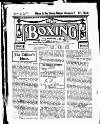 Boxing Saturday 01 January 1910 Page 1