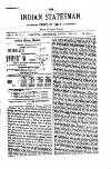 Indian Statesman Saturday 02 August 1884 Page 1