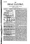 Indian Statesman Tuesday 27 January 1885 Page 1