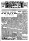 Socialist (Edinburgh) Saturday 01 October 1910 Page 1
