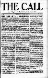 Call (London) Thursday 30 November 1916 Page 1
