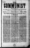 Communist (London) Thursday 05 August 1920 Page 1