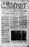 Communist (London) Thursday 09 September 1920 Page 1