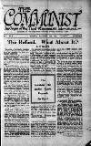 Communist (London) Thursday 23 September 1920 Page 1