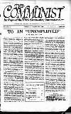 Communist (London) Thursday 14 October 1920 Page 1