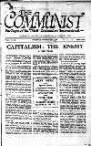 Communist (London) Thursday 28 October 1920 Page 1