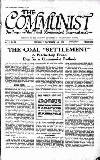 Communist (London) Thursday 11 November 1920 Page 1