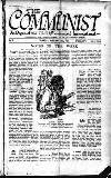 Communist (London) Thursday 20 January 1921 Page 1