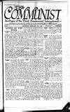 Communist (London) Saturday 19 February 1921 Page 1