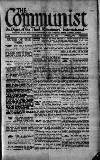 Communist (London) Saturday 19 March 1921 Page 1