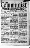 Communist (London) Saturday 09 April 1921 Page 1
