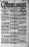 Communist (London) Saturday 21 May 1921 Page 1