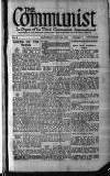 Communist (London) Saturday 02 July 1921 Page 1