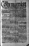 Communist (London) Saturday 15 October 1921 Page 1
