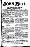 John Bull Saturday 16 November 1912 Page 1