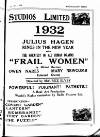 Kinematograph Weekly Thursday 07 January 1932 Page 93