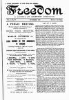 Freedom (London) Saturday 01 November 1890 Page 1