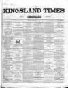 Kingsland Times and General Advertiser Saturday 11 May 1861 Page 1