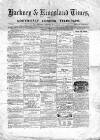 Kingsland Times and General Advertiser Saturday 03 January 1863 Page 1