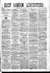 East London Advertiser Saturday 22 April 1865 Page 1