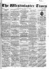 Westminster Times Saturday 02 May 1863 Page 1