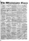 Westminster Times Saturday 21 November 1863 Page 1