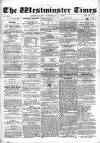 Westminster Times Saturday 01 October 1864 Page 1
