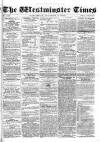 Westminster Times Saturday 08 October 1864 Page 1