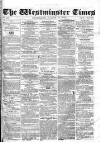Westminster Times Saturday 18 March 1865 Page 1