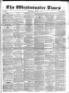 Westminster Times Saturday 05 August 1865 Page 1