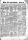 Westminster Times Saturday 02 September 1865 Page 1