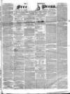 Borough of Greenwich Free Press Saturday 01 May 1858 Page 1