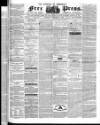 Borough of Greenwich Free Press Saturday 24 November 1860 Page 1