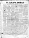 Paddington Advertiser Saturday 19 August 1865 Page 1