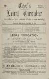 Cox's Legal Circular Saturday 01 January 1916 Page 1