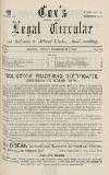Cox's Legal Circular Friday 01 September 1916 Page 1