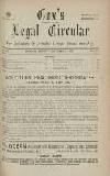 Cox's Legal Circular Sunday 01 October 1916 Page 1