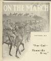 On the March Tuesday 01 September 1914 Page 1