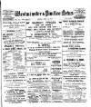 Westminster & Pimlico News Friday 24 July 1914 Page 1