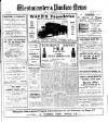 Westminster & Pimlico News Friday 27 December 1929 Page 1