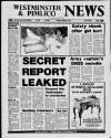 Westminster & Pimlico News Thursday 01 September 1988 Page 1