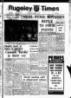 Rugeley Times Saturday 14 March 1970 Page 1